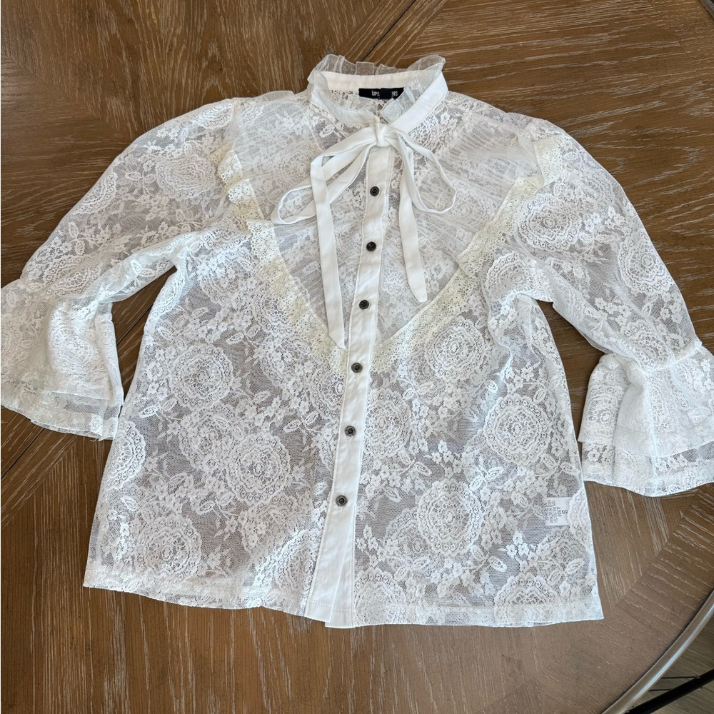 Ups & Downs White / off white Lace Blouse